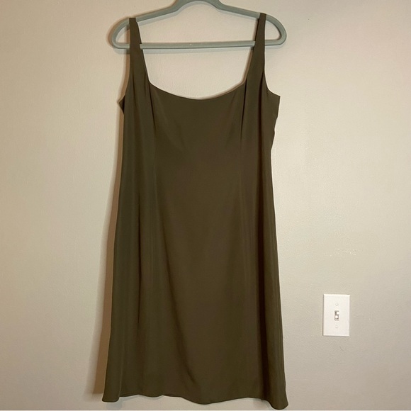 Armani Collezioni Olive Green Mini Dress Sz 12 - Picture 2 of 11